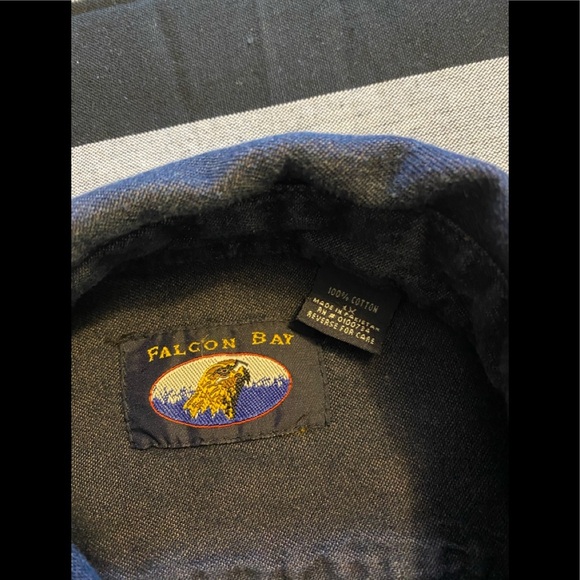 FALCON BAY men’s long sleeve purple shirt/ 1X - Picture 2 of 10